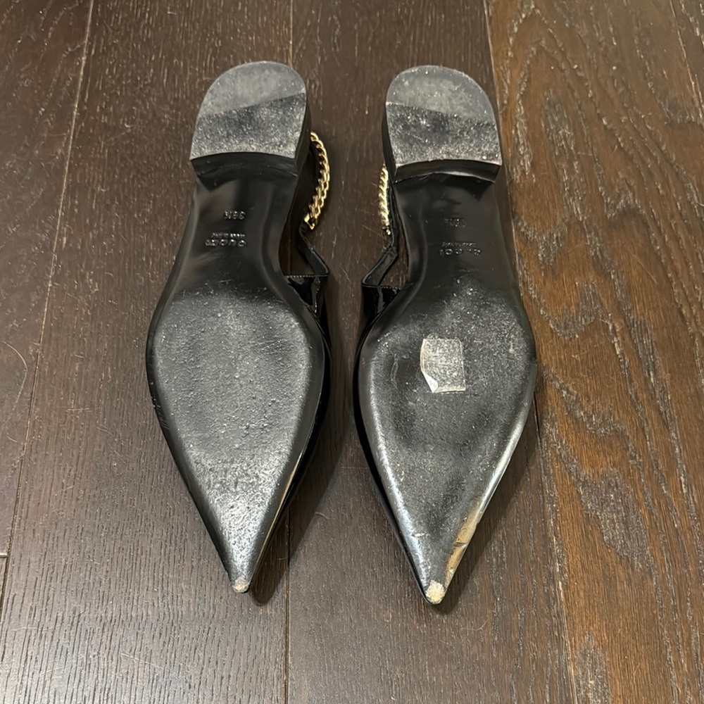 Gucci Black Patent Leather Slingback Pumps - Picture 9 of 12